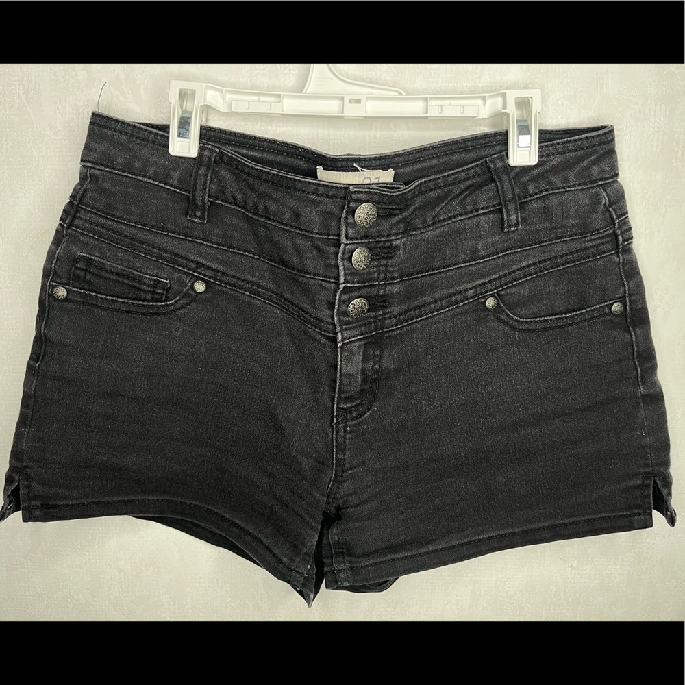 Black Rue 21 Jean Shorts Hi-Rise